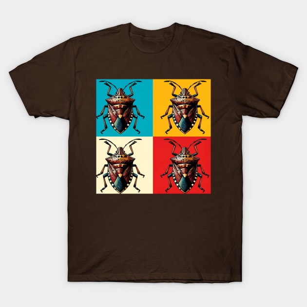 Pop Brown Marmorated Stink Bug Art - Cool Insect T-Shirt by PawPopArt